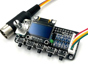 Commodore 1541 Emulator PI1541 HAT with ROTARY, OLED screen, USA Seller! - Picture 1 of 11