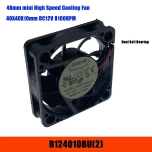 Ventilador de refrigeración 40 mm 4 cm Samll 12 V, para Everflow R124010BU (2) 40X40X10 mm doble bola - Imagen 1 de 4