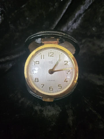 Uti Swiza movement Vintage Alarm Travel Clock - Switzerland Cover
