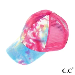 C.C Tie-Dye Trucker Cap with Mesh Back - Picture 1 of 1