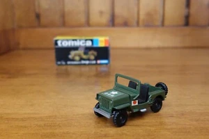 tomica Black box 25 Mitsubishi Jeep J3R made in Japan vintage Army Mini Car rare - Picture 1 of 10