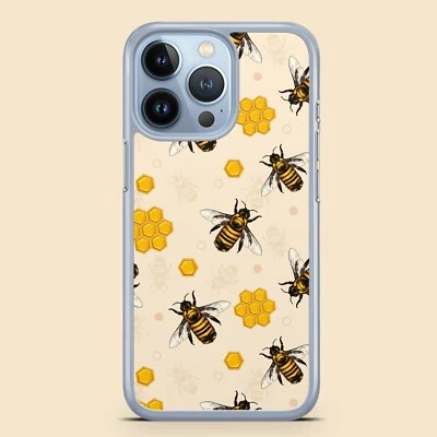Honey Bee Hard Clear Phone Case Cover For Apple iPhone Pro Samsung Galaxy S - Image 1 of 4