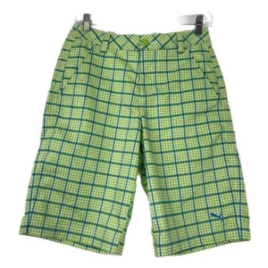 Puma Green & Blue Chino Shorts | Slim Fit, Ankle Zip - Picture 1 of 8