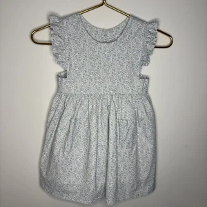 Minnow 5/6T With Ruffle Cap sleeve dress light blue Floral - Picture 1 of 6