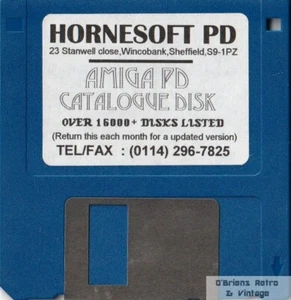 Hornesoft PD - Disco de catálogo Amiga PD - Commodore Amiga - Disquete - Probado - Imagen 1 de 2
