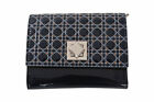 Dior Wallet  Patent Leather Trifold  12 cm x 9 cm