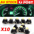 10x Green T4/ T4.2 Neo Wedge 1smd Led Cluster Instrument Dash Climate Bulbs 10mm