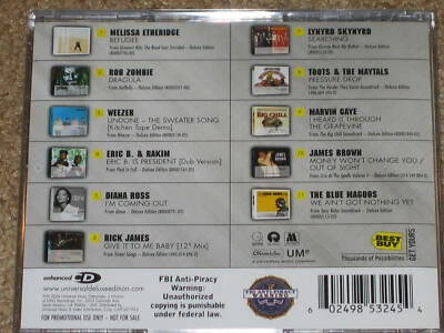 WEEZER Rob Zombie DIANA ROSS Rick James Brown LYNYRD SKYNYRD - Best Buy PROMO CD - Image 1 of 2