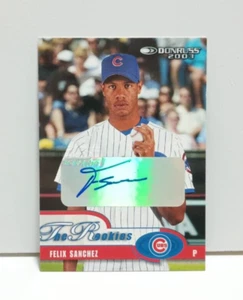 Felix Sanchez 2003 Donruss The Rookies #30 Autógrafo Tarjeta Automática Cubs/1000 - Imagen 1 de 2