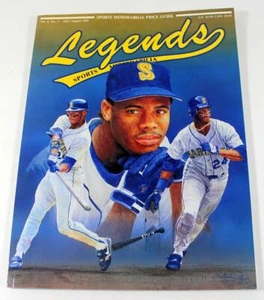 July/August 1991 KEN GRIFFEY JR. Legends Sports Memorabilia Magazine w/ Cards - Picture 1 of 6