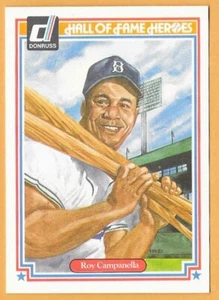 HÉROES DEL SALÓN DE LA FAMA ROY CAMPANELLA #39 - DONRUSS CASI NUEVO - MONTADO 1983 - Imagen 1 de 2
