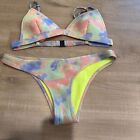 Triangl Swimwear Women's Tie Dye Bikini Size S pastel swimsuit