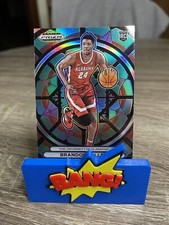 2023 Brandon Miller Panini Prizm Draft Picks Stained Glass Case Hit SSP