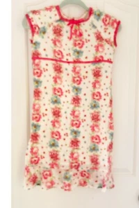 Genuine Kids Girls 10 Floral Dress Easter Cottagecore Valentine Vtg Fairy Dainty - Picture 1 of 11