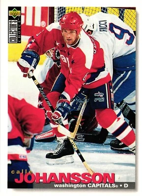 1995-96 Upper Deck Collectors Choice CALLE JOHANSSON 130 Washington Capitals - Image 1 of 2