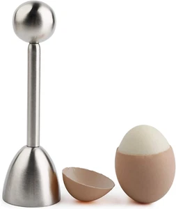 Egg Cracker Topper Cutter for Soft Boiled Eggs Stainless Steel Shell Remover Sep - Picture 1 of 7