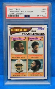 1982 TOPPS # 495 TEAM LEADERS PSA 9 MINT # 88158022  TAMPA BAY BUCCANEERS !!! - Picture 1 of 2