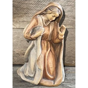 ANRI Wood Hand Carved Nativity - Bernardi - Mary 4” #810 EXCELLENT CONDITION - Picture 1 of 7