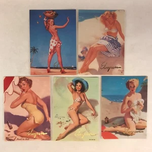 GIL ELVGREN (21st Century) Complete "BEACH GIRLS" MAIL-IN OFFER Card Set EB1-EB5 - Picture 1 of 4