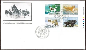 Canada # 1220a LRpb "DOGS OF CANADA" Brand New 1988 Block Issue - Picture 1 of 2