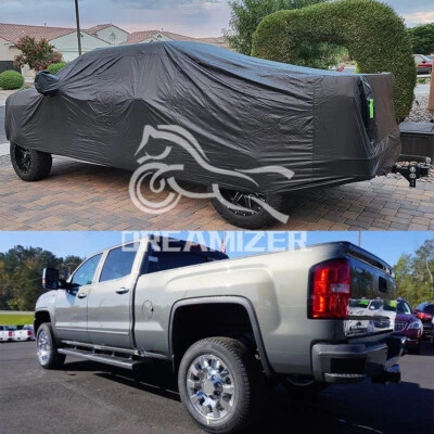 Pickup Truck Cover Sun UV Dust Waterproof For GMC Sierra Denali 2500HD 1500 3500 - Image 1 of 4