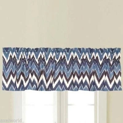 ROSE TREE "NEW HAVEN COLLECTION" BLUES 1PC TAILORED VALANCE BNIP - Image 1 of 4