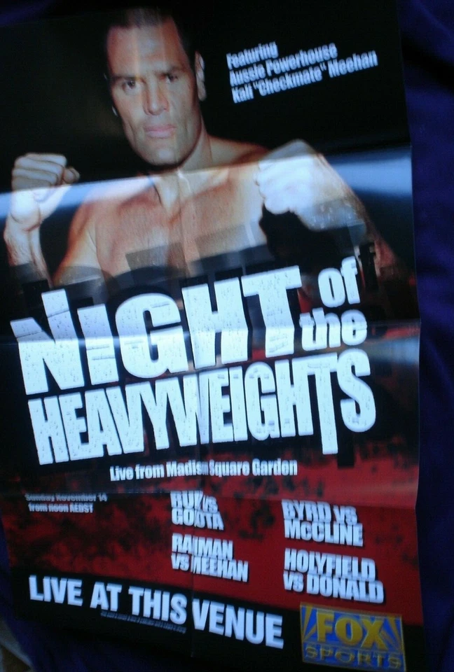 1 X BOXING POSTER  80 X 58 CM NIGHT OF THE HEAVYWEIGHTS GOLOTA RUIZ BYRD ETC - Image 1 of 1