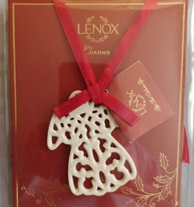 Lenox Charm Series Ángel Perforado Porcelana Regalo Dije Adorno - Imagen 1 de 3