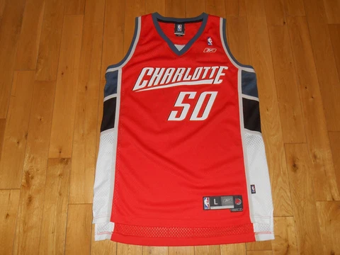 2004 Reebok Emeka Okafor Orange CHARLOTTE BOBCATS Men NBA Team Swingman JERSEY L Cover