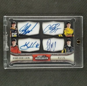 2011 Press Pass Showcase Classic Collection Ink Quad Auto Burton Boyer Harvick - Picture 1 of 2
