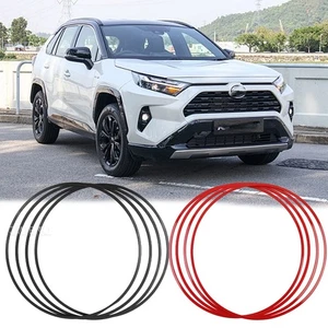 4 Car Wheel Hub Rim Edge Protect Guard Tire Cover Aluminum For Toyota RAV4 96-21 - Picture 1 of 30