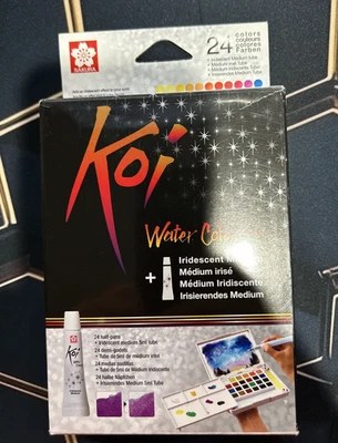 Sakura Koi карман поле эскиз набор - 24 цвета акварель набор с кистью - Изображение 1 из 4