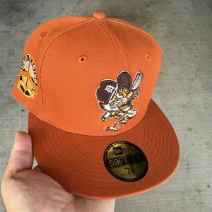 Size 7 1/2 Hat Club Detroit Tigers Campfire Fitted Baseball Hat NWT New Era - Picture 1 of 3