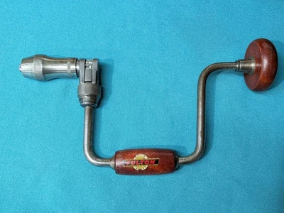 Soporte de broca de trinquete de 10" FULTON TOOL WORKS EE. UU. (finales de 1930 a principios de 40) Foto 1 de 4