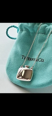 *NUEVO NUNCA USADO** Collar Botella Cuadrada Tiffany & Co Elsa Peretti 18 Pulgadas Foto 1 de 4