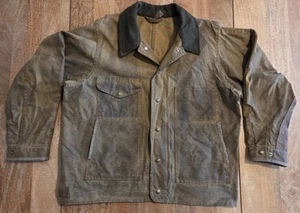 Filson Tin Cloth Jacket | Large | Dark Tan | Made in USA | Discontinued | Rare - Picture 1 of 20