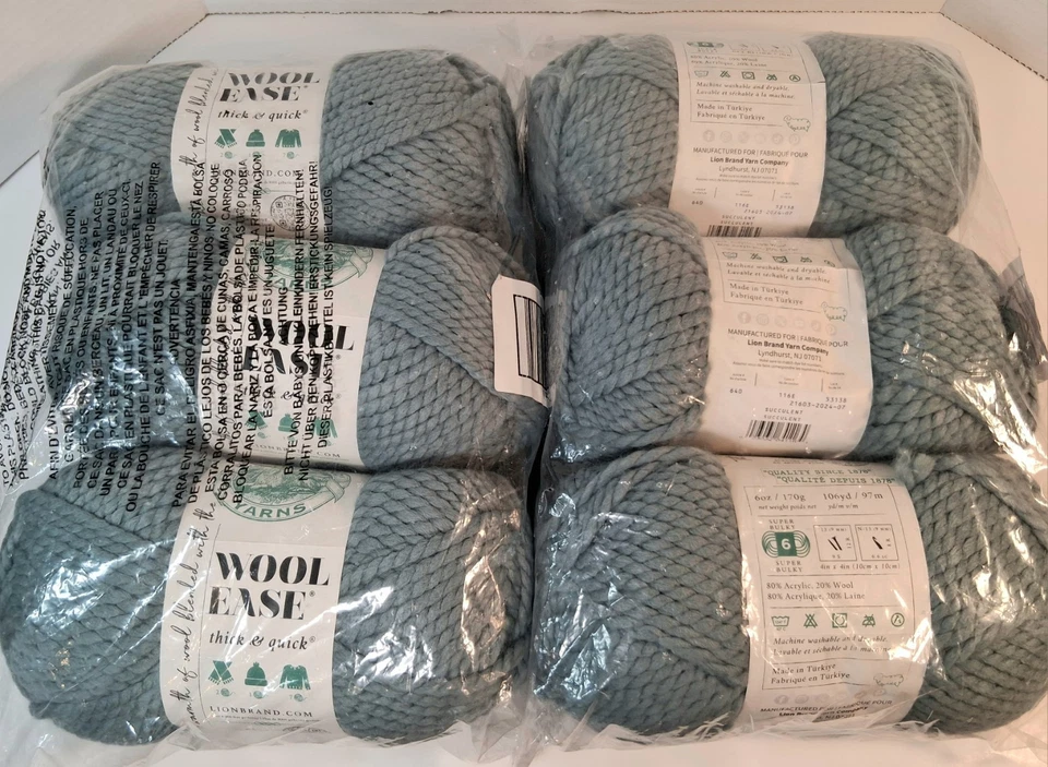 Lion BRAND Wool-ease Thick & Quick Yarn Succulent 023032641164