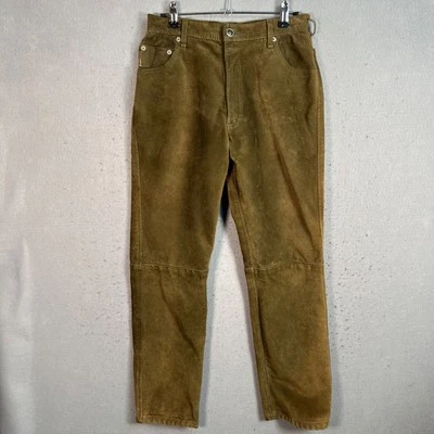 Vintage Skotts Suede Brown Washable Suede Pants Straight Leg Mens 32 - Image 1 of 4