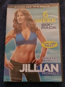 Jillian Michaels 6 Week Six-Pack DVD Workout DVD ABS Levels 1 & 2 Workouts - Imagen 1 de 3