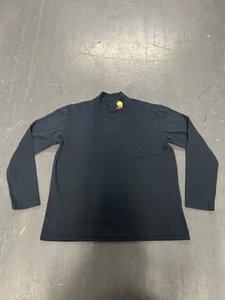 VTG 1998 Looney Toons Mens Long Sleeve Mock Neck Black Size Large Tweety Bird WB - Picture 1 of 7