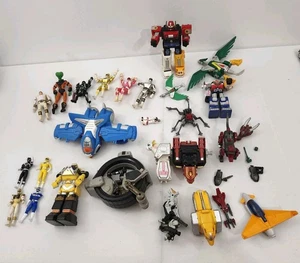 Lote de figuras vintage Bandai Power Rangers Samurai Megazord Falcon paquete  - Imagen 1 de 16