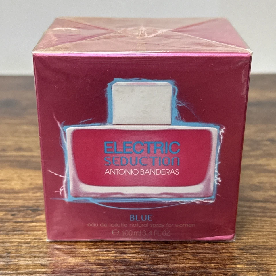 Electric Seduction Blue Antonio Banderas Feminino Eau de Toilette 3,4 oz 100 ml Selado - Imagem 1 de 3