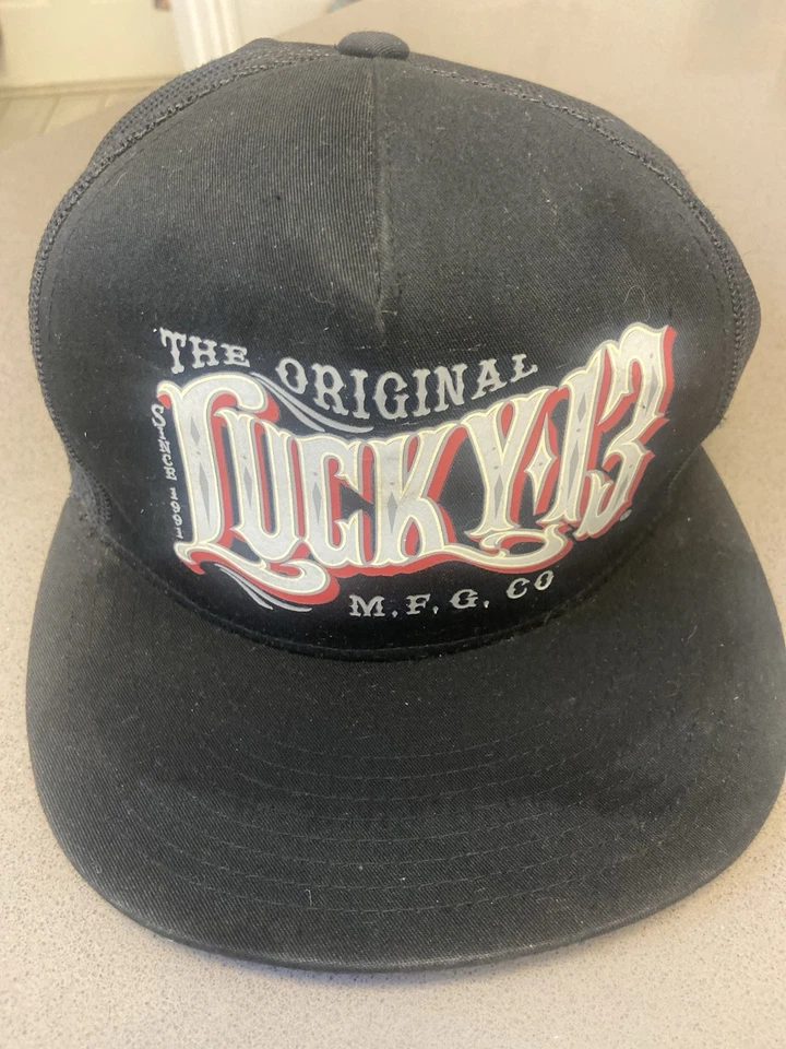 Auténtico sombrero de camionero LUCKY 13 The Old Towne malla Snapback carbón Foto 1 de 4