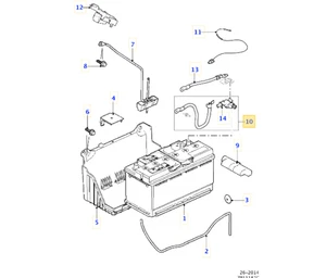 New Genuine Jaguar XF 2009-2015 Battery Negative Cable with monitoring module - Picture 1 of 4