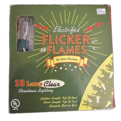 Target Flicker Flames Lights, 10 Lamp, Indoor Use, 2002 - Image 1 of 4