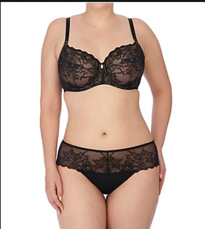 Natori 32DD Jasper Feathers Bra Plunge Contour Style 730023 Beige #64246