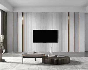 Modern New Bedroom Room Decoration Painting Geometric Lines Background Wallpaper - Picture 1 of 73
