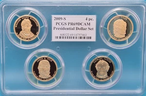 2009-S Presidential Dollar 4 Coin Proof Set PCGS PR69DCAM - Picture 1 of 7