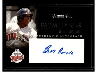 2007 TRISTAR Prospects Plus Farm Hands Autographs #BR Ben Revere - Image 1 of 2