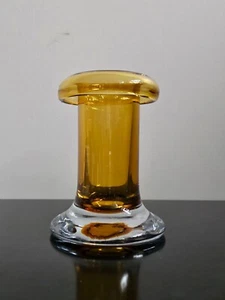 Tamara Aladin Rulla Scandinavian Art Glass Vase - 6" Tall Lasi Finland Modernist - Picture 1 of 11